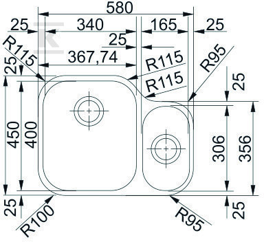 Steel chamber for the Armonia - 122.0021.448