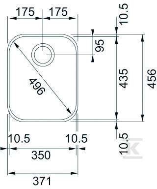 Steel chamber for Ariane substructure. - 122.0154.914