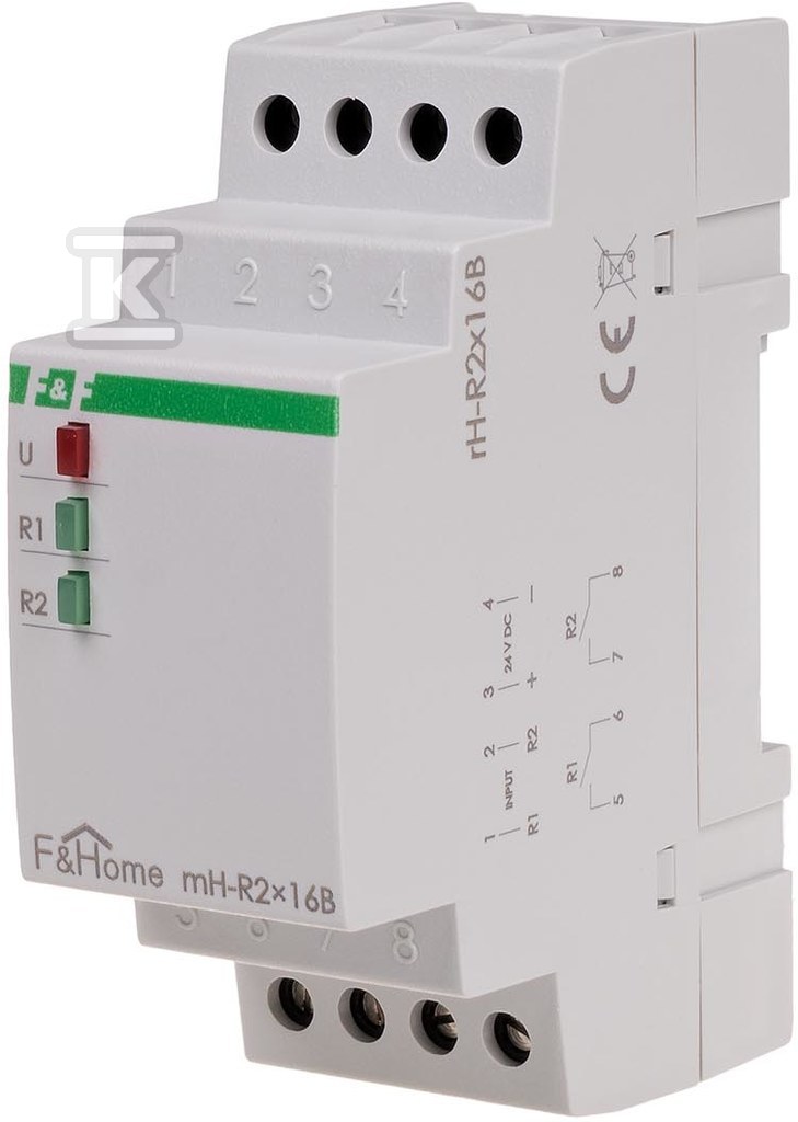 Reléový modul (2 ks 16A) mH-R2x16 - MH-R2-16A