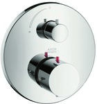 Bateria termostatowa Hansgrohe Axor Starck podtynkowa, z zaworem odcinającym, element zewnętrzny chrom 10700000