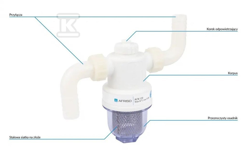 Нейтралізатор конденсату ACN 120, G 3/4 - 1112000