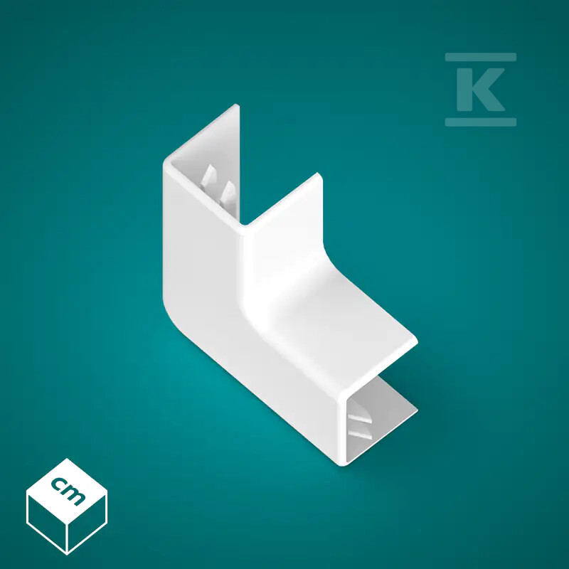 Łącznik kątowy (LK) PP-M 18/20 Biały (4 - 111369