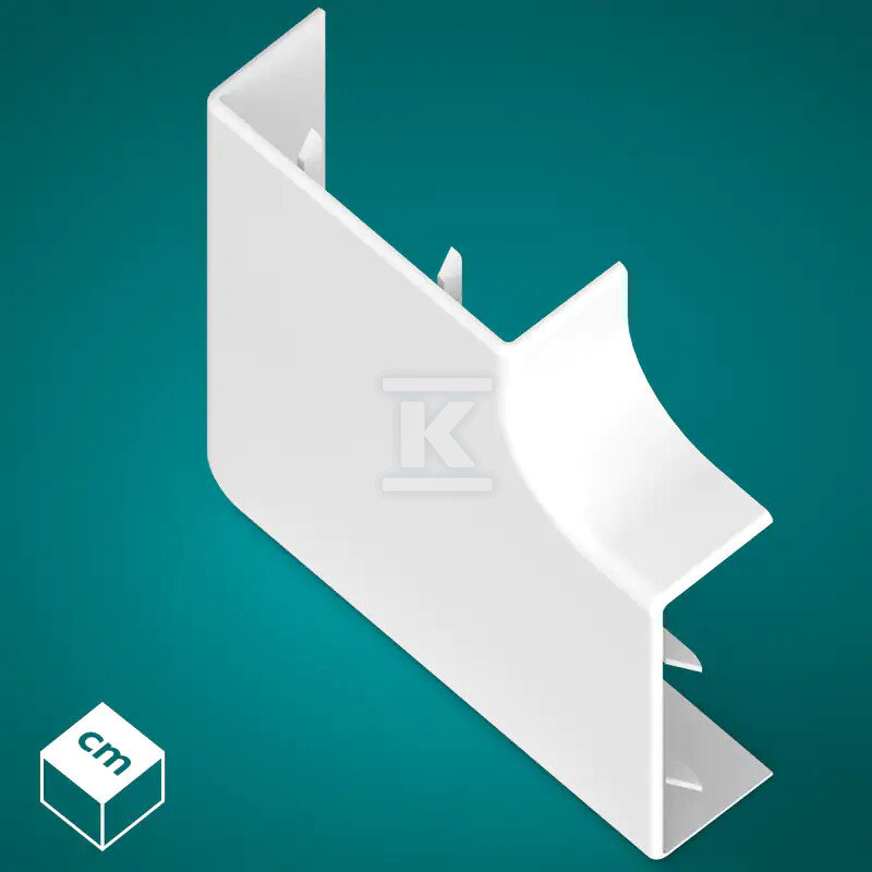 Łącznik kątowy (LK) PP-M 18/50 Biały (4 - 111373