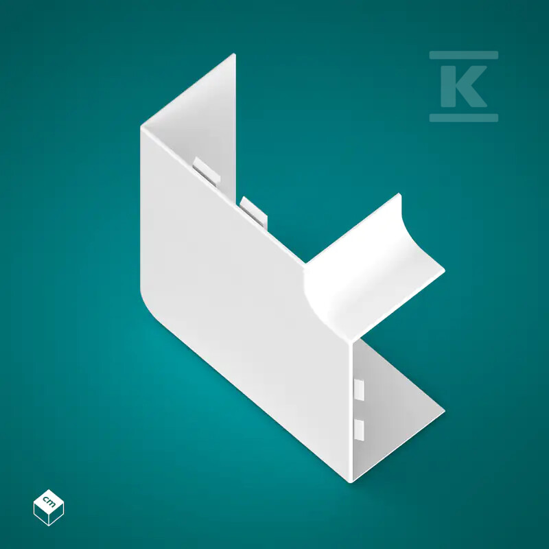 Łącznik kątowy (LK) PP-M 60/110 Biały - 111443
