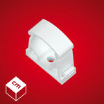 Uchwyt zamykany uniwersalny (UZU) PP Biały 25 - 5 sztuk (20 kpl./op)