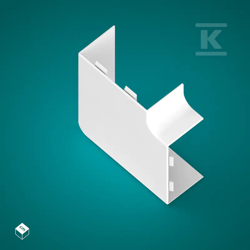 Łącznik kątowy (LK) PP-M 50/100 Biały - 111696