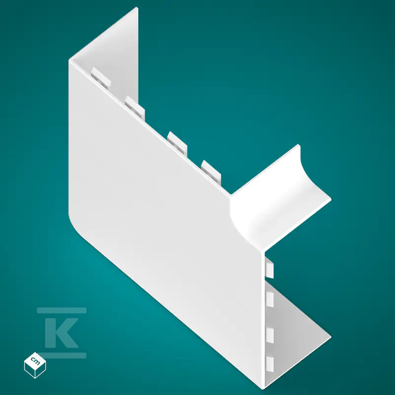 Łącznik kątowy (LK) PP-M 60/150 Biały - 111743