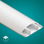 Listwa Elektroinstalacyjna (LPO) PVC-U Półokrągła 18/75 3K Biały - 2 m (5 szt./op.)