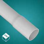Rura RLM PVC-U Kielichowana Szara 320N 25 długość 2 mb (15 szt/op.)