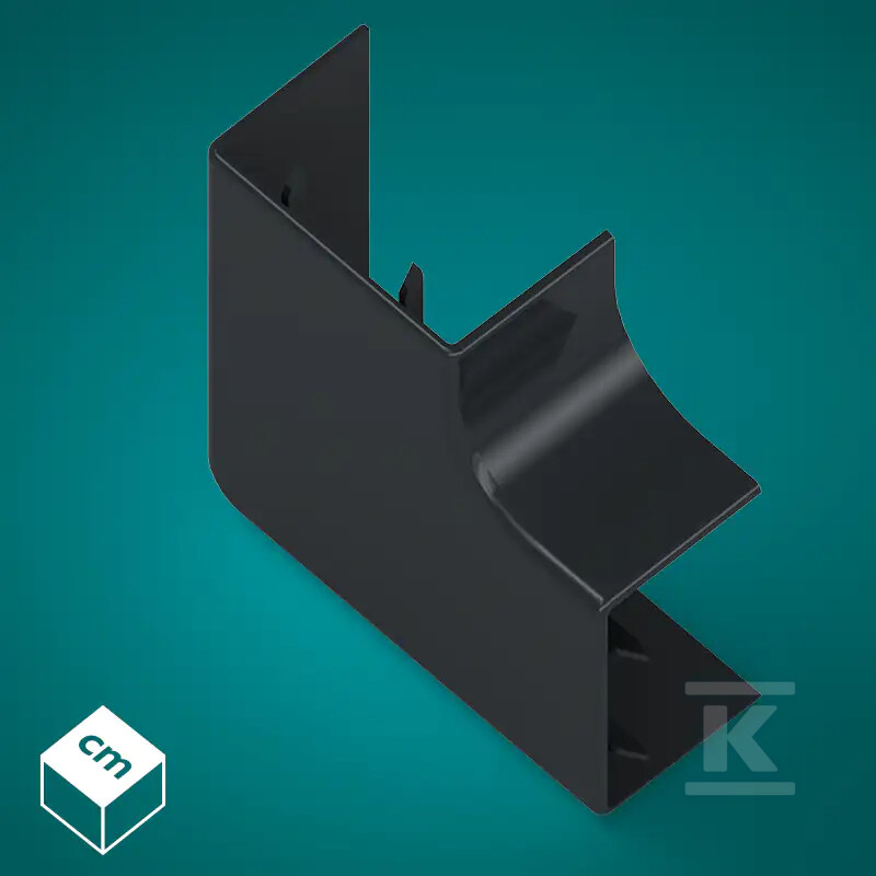 Łącznik kątowy (LK) ABS 40/90 Czarny (1 - 112146