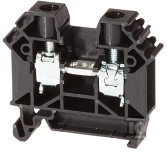 ZUG-10 straight terminal block, black - A11-A433