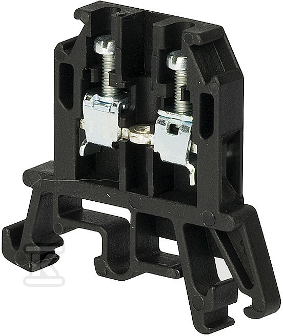 Threaded terminal block ZUG-G2.5, black - A11-0073