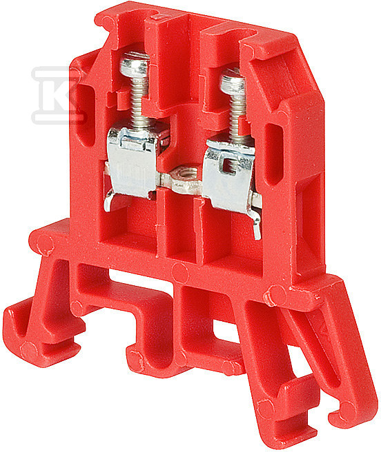 Threaded terminal block ZUG-G2.5, red - A11-0077