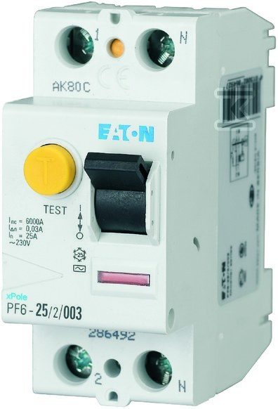 Residual current circuit breaker 6kA - 112922