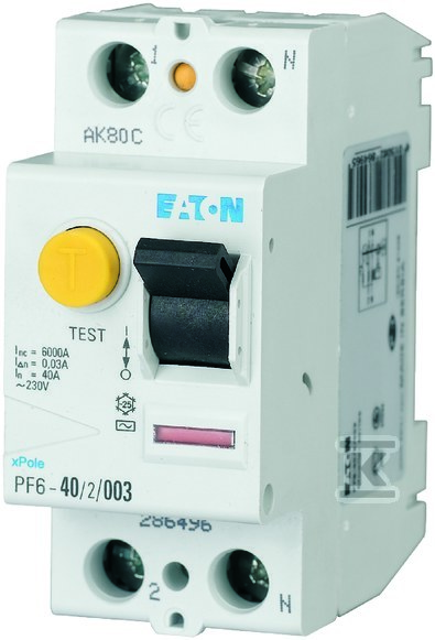 Residual current circuit breaker 6kA - 112925