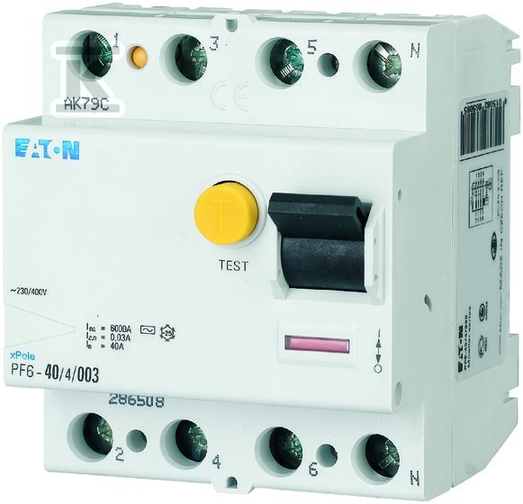 Residual current circuit breaker 6kA - 112932