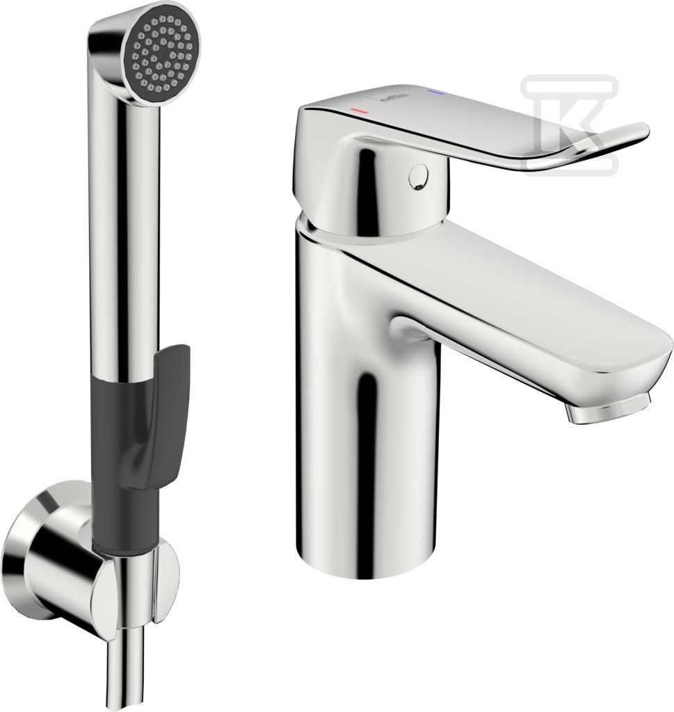 Care, basin mixer with Bidetta handle, - 5701F