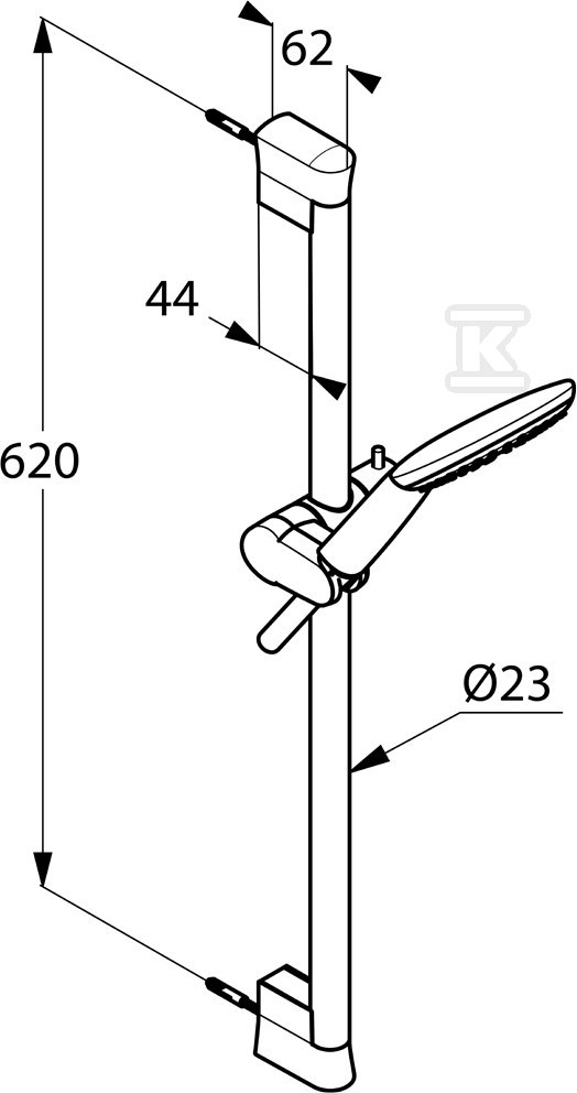 Zestaw prysznicowy Kludi Freshline 1S - 6783005-00