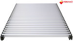 Modular grille, anodized aluminum, satin profile, type 14x095