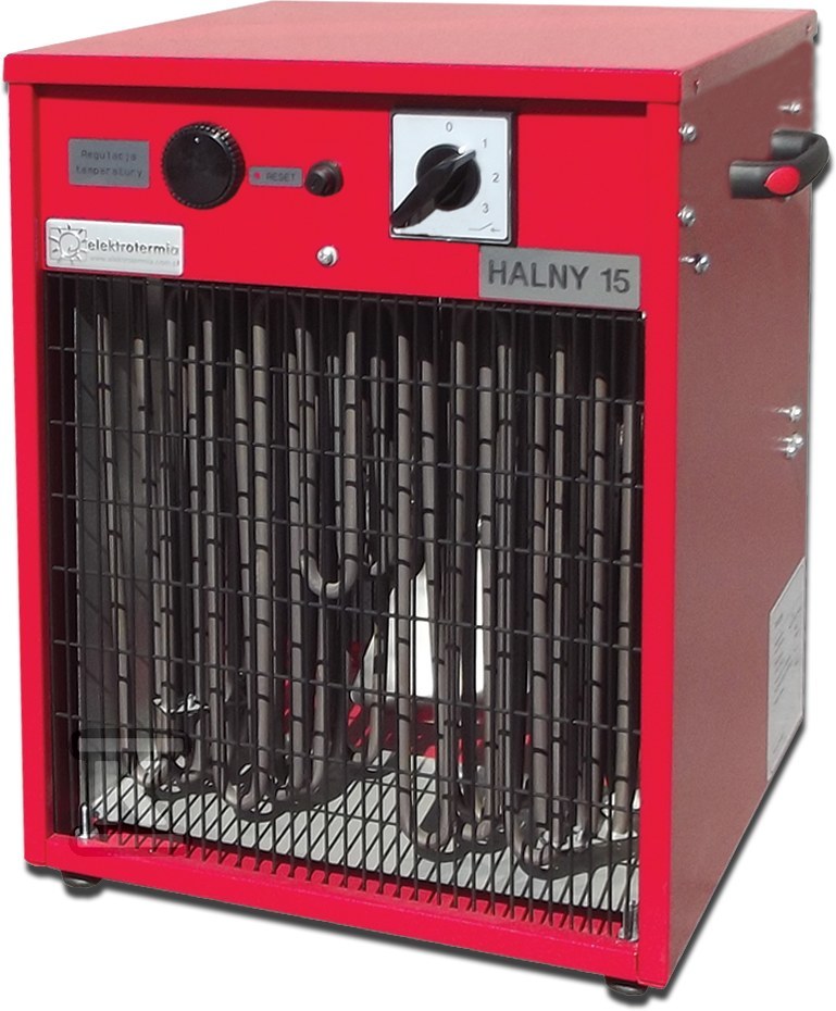 Încălzitor electric Elektrotermia Halny 7,5kW/N cu o putere de 5/7,5 kW HALNY 7,5/N