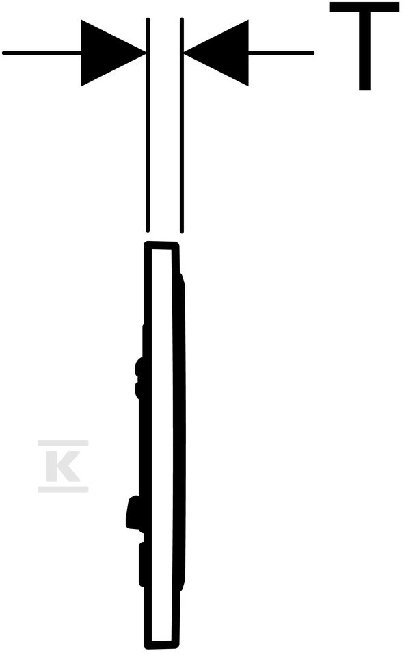 Sigma10 dugme za ispiranje, prednje, - 115.758.14.5