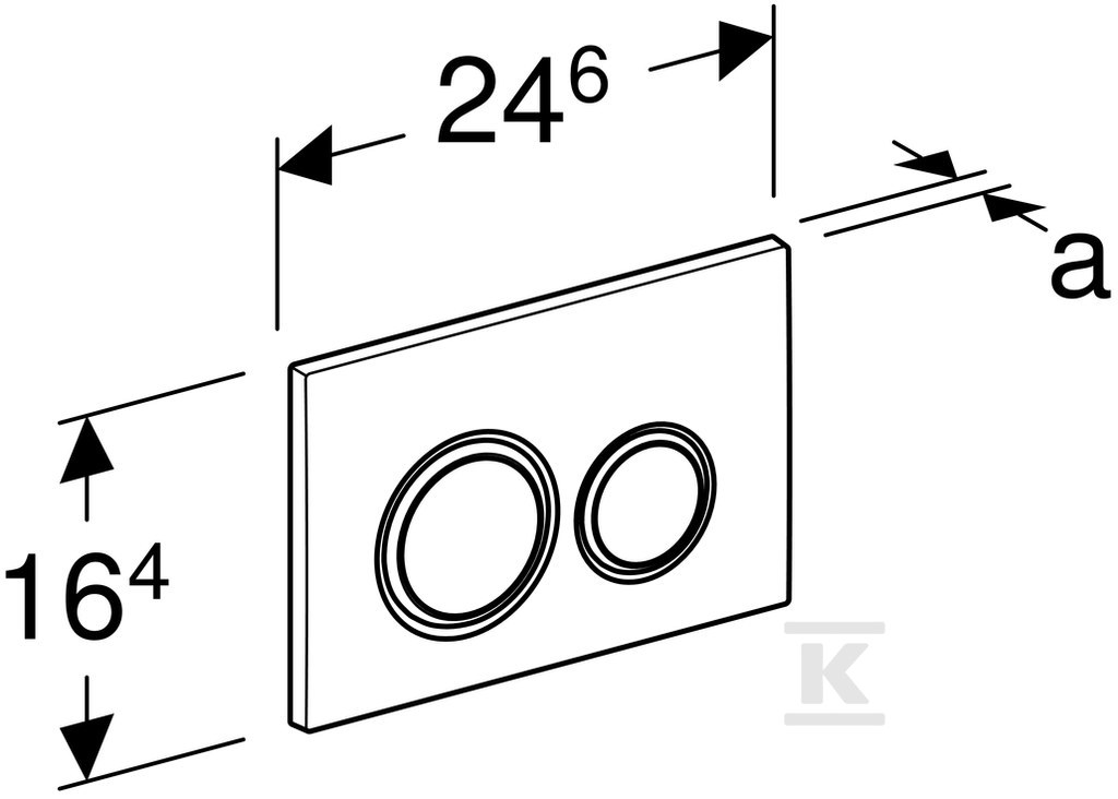 Przycisk uruchamiający Geberit Sigma50, - 115.884.JM.1