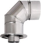 Connection bend, condensation, concentric DN 60/100 air-flue gas for FERROLI boiler