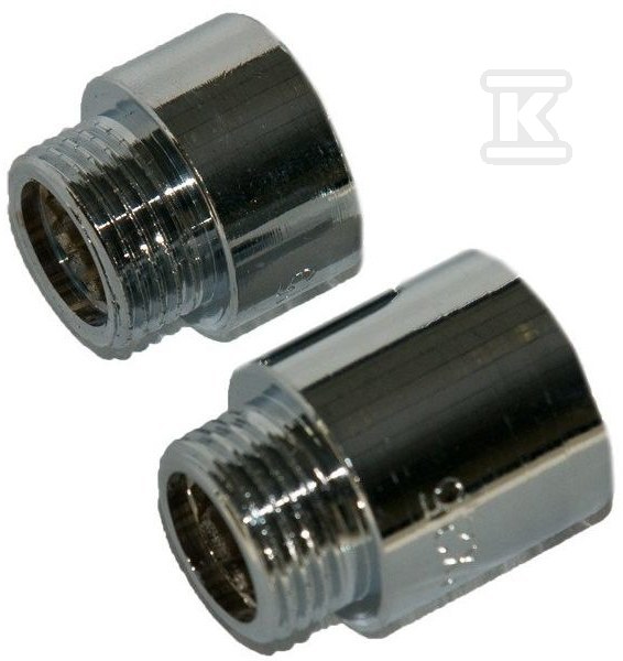 Extension 1/2"x15mm chrome-plated brass - HAO432