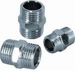 Nipple GZ x GZ 1/2" chrome plated brass Onnline