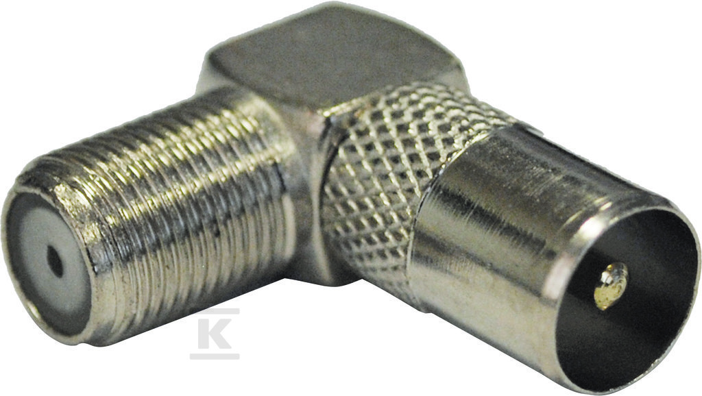 Angled F plug, 1 piece, diameter 7 mm - 0000/3346