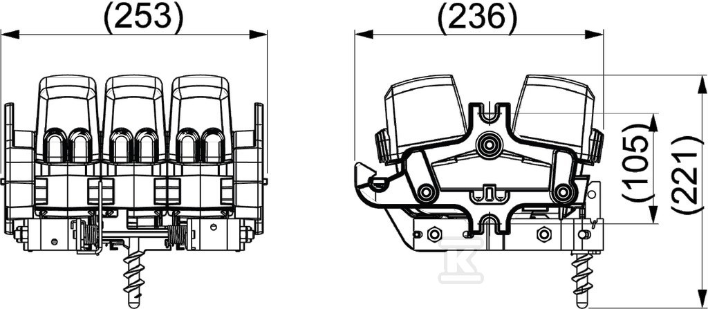 Sicherungsschalter 3P/160A SZ160.3 - SZ160.3