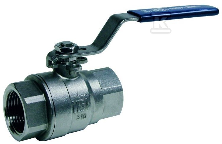 Stainless steel ball valve DN32, PN63 - 2.2014.032.6323