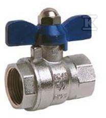 Full port brass ball valve DN15, GW - 1.3035.015.2520