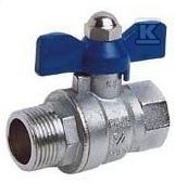 Full port brass ball valve DN25, GW/GZ. - 1.3036.025.2520