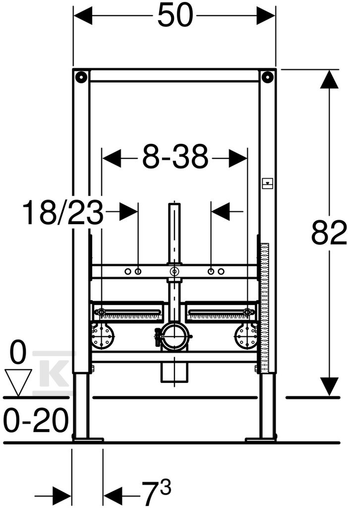 Geberit Duofix mounting element for - 111.515.00.1