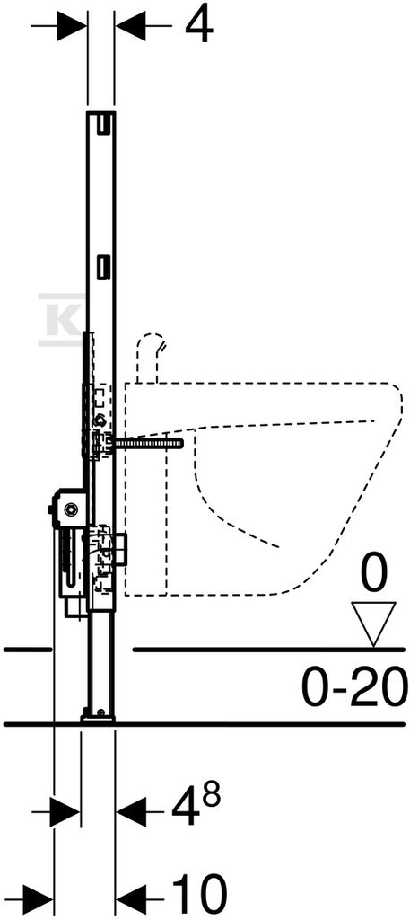 Geberit Duofix mounting element for - 111.515.00.1