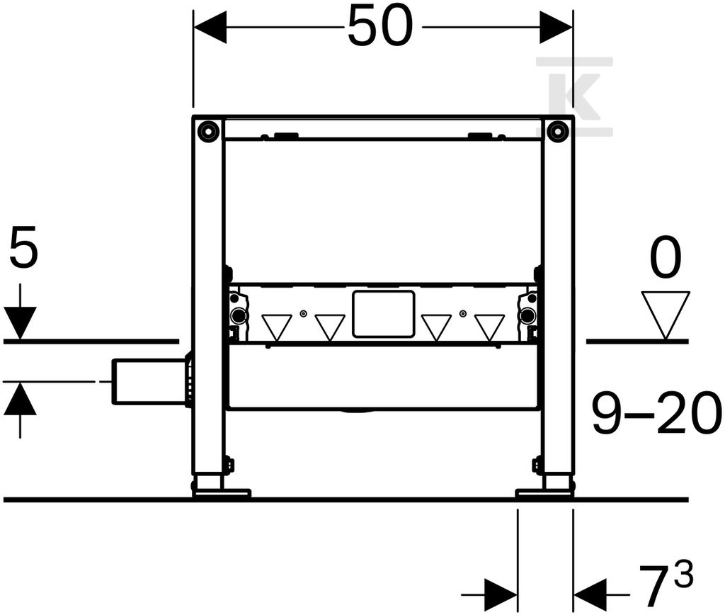 Geberit Duofix mounting element for - 111.591.00.1