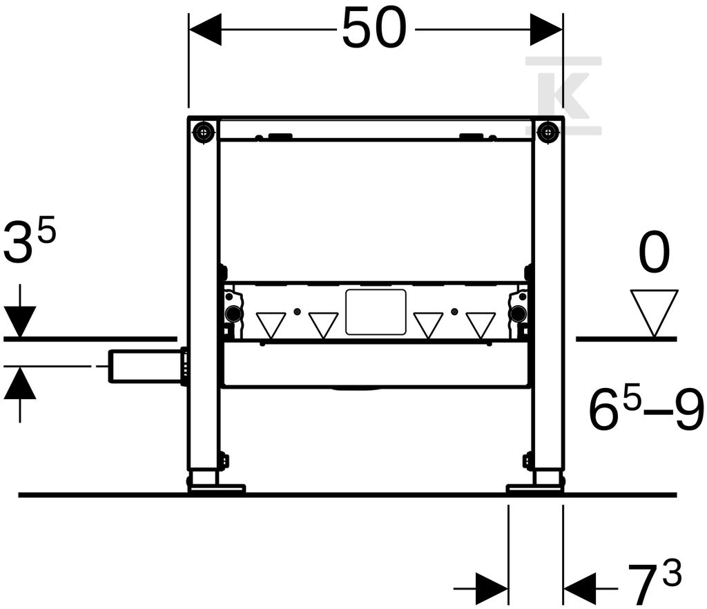 Geberit Duofix mounting element for - 111.593.00.1