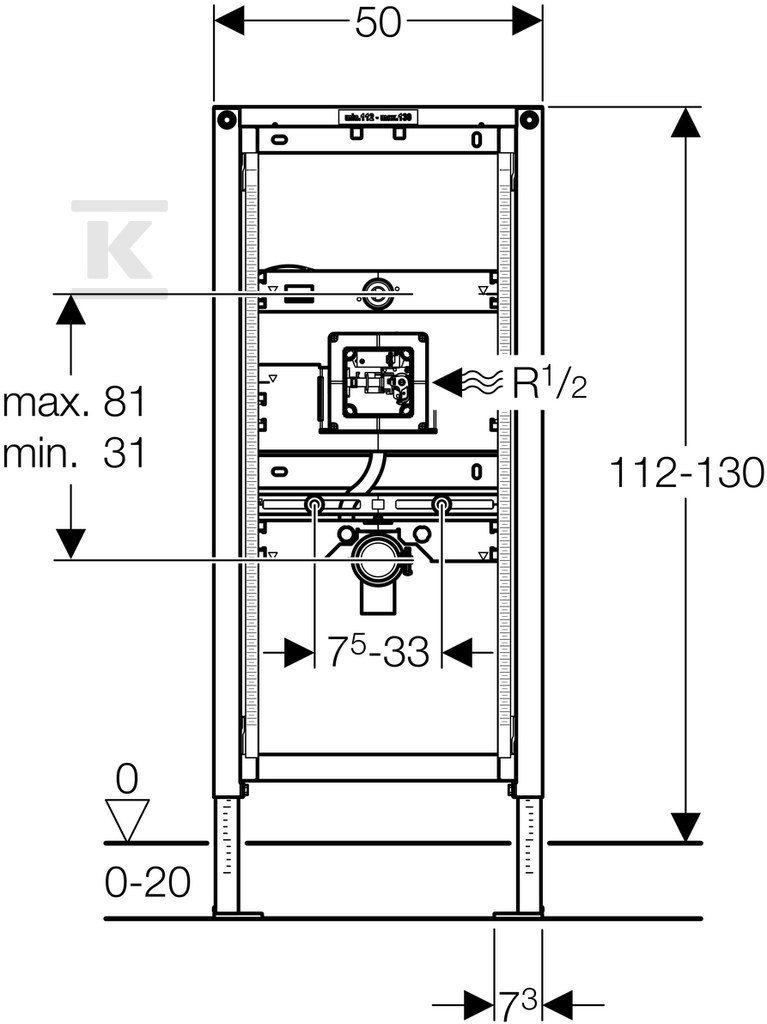 Stelaż (element montażowy) Duofix do - 111.689.00.1