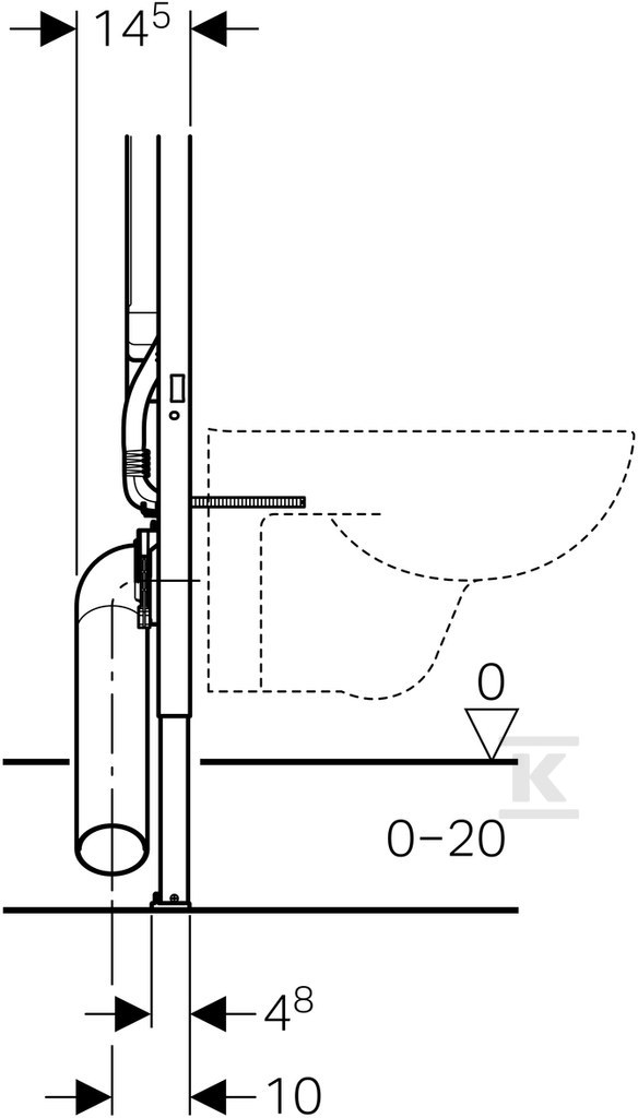 Duofix rögzítőelem WC-hez, Sigma 8cm, - 111.796.00.1