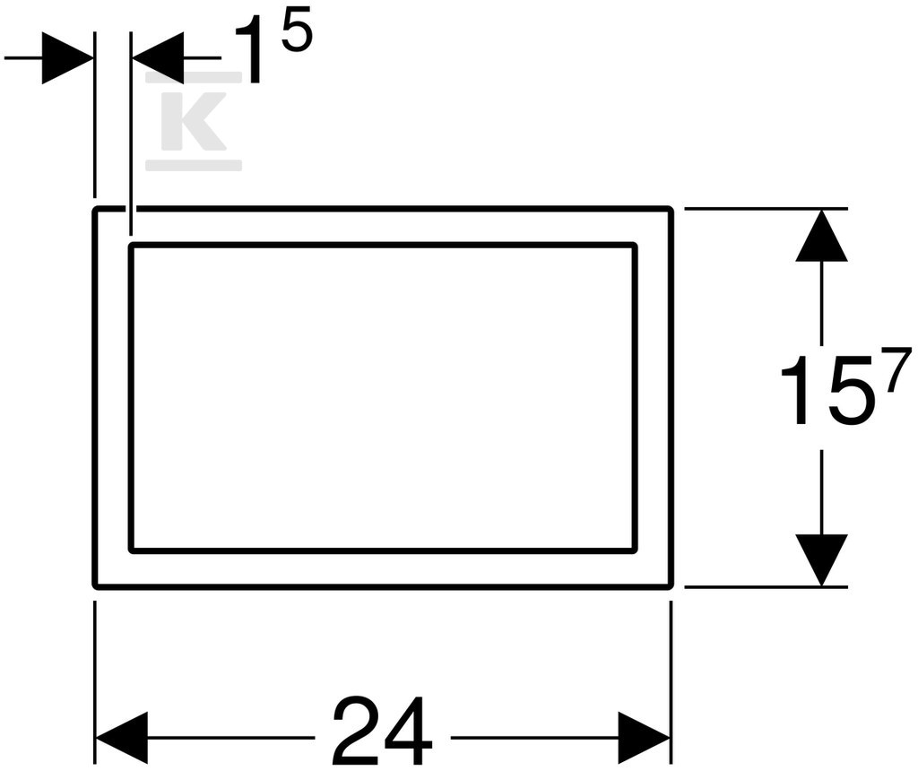 Ozdobný rámeček tlačítka Sigma60, - 115.641.21.1