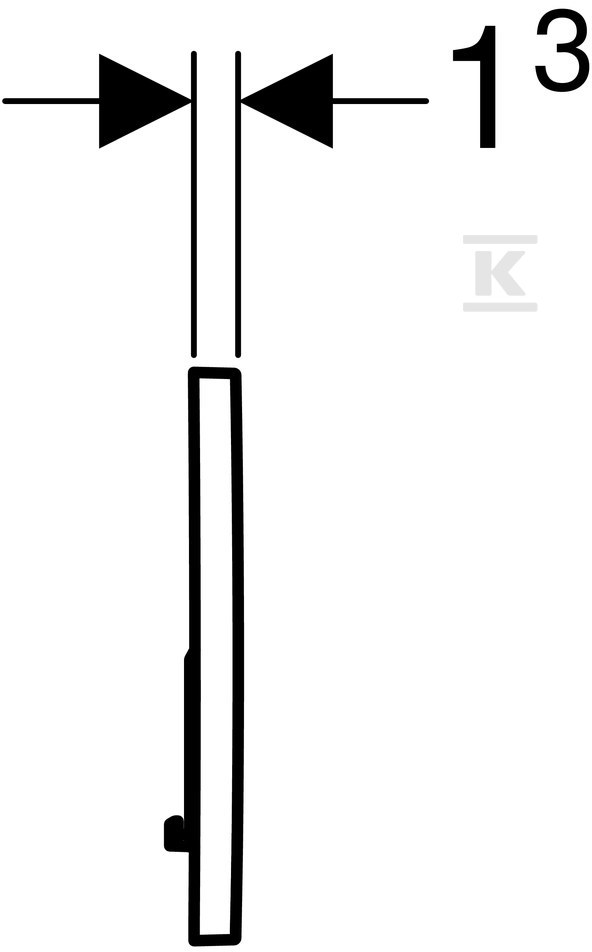 Ovládací tlačítko Sigma01, přední, - 115.770.DT.5