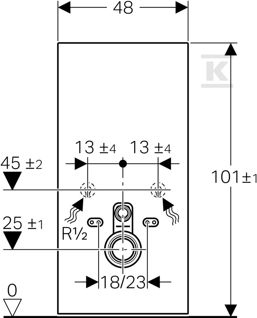 Sanitární modul Monolith pro závěsné - 131.021.SI.5