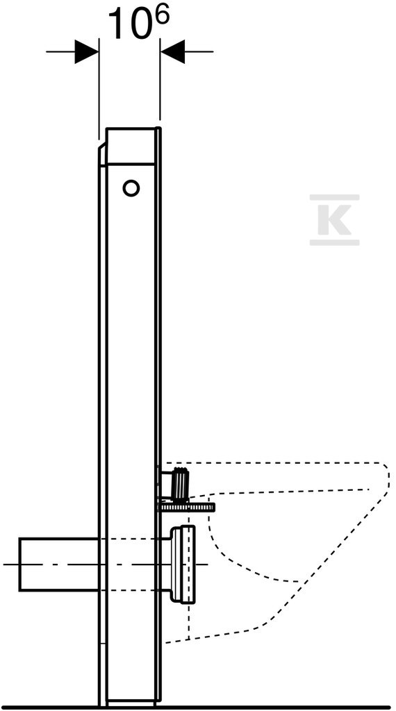 Sanitární modul Monolith pro závěsné - 131.021.SI.5