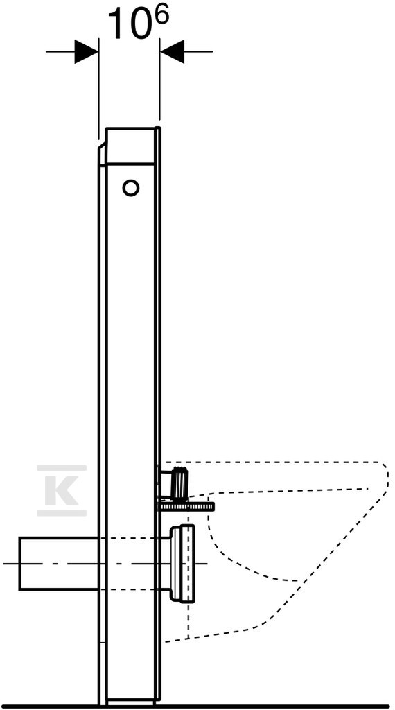 Sanitární modul Monolit pro závěsné WC, - 131.021.SL.5