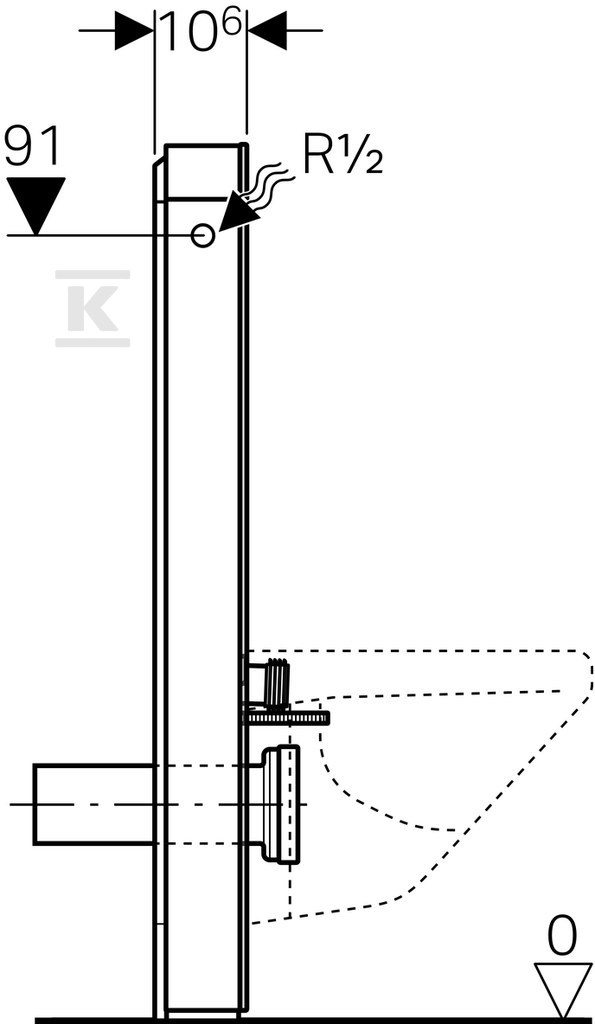 Sanitární modul Monolit pro závěsné WC, - 131.022.SL.5