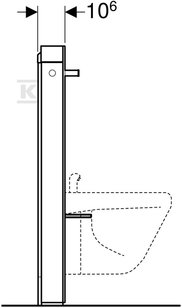 Sanitární modul Monolit pro bidet, - 131.030.SI.5