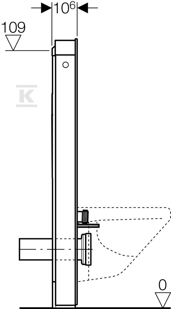 Sanitární modul Monolit pro závěsné WC, - 131.031.SI.5