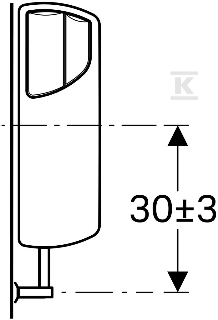 Spłuczka AP140, nisko zawieszona, - 140.300.04.1