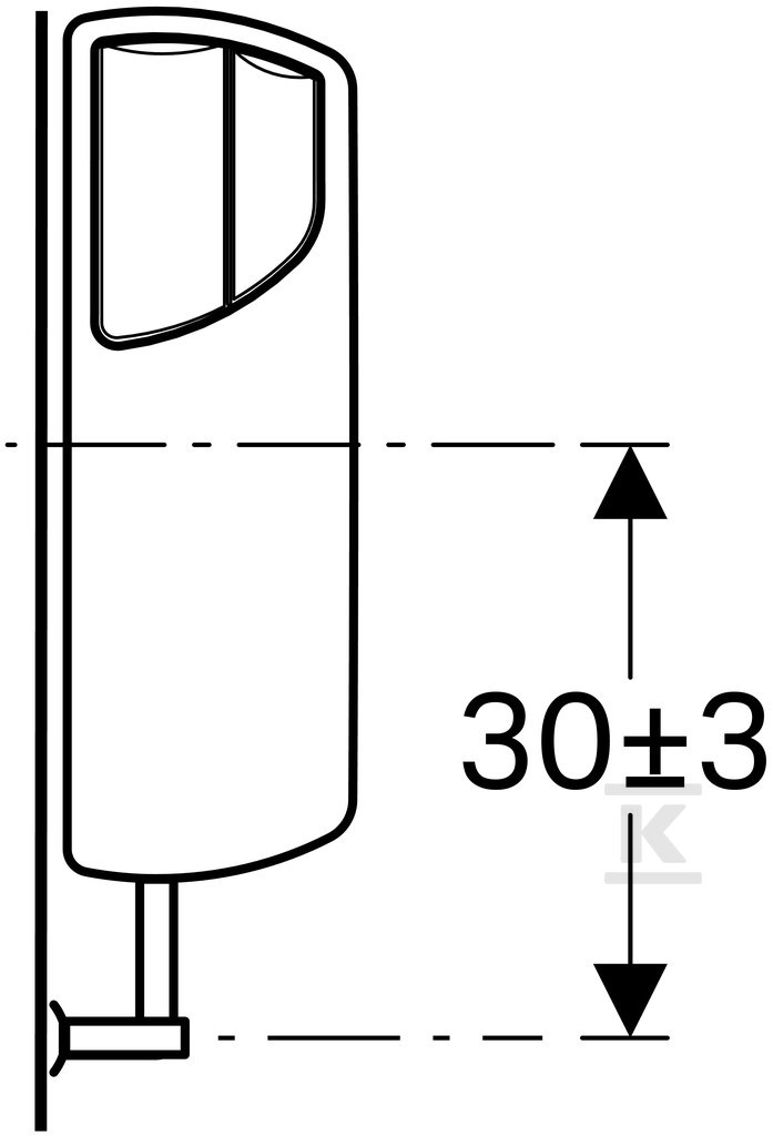 Spłuczka AP140, nisko zawieszona, - 140.300.10.1